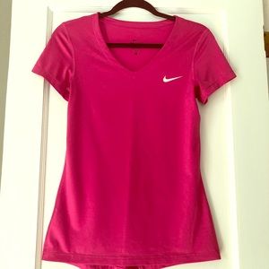 V neck Nike dry fit top
